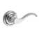 Curve Single Dummy Door Lever with Traditional Round Rose