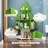 Bookshelf Christmas Tree Shape Corner Bookcase 