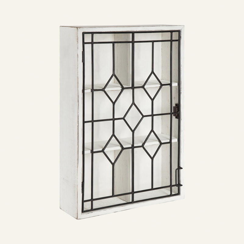 Atlai 5 Piece Cubby Shelf, White/Black