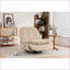 Fauteuil inclinable électrique pivotant inclinable avec port USB, Bluetooth, multifonction | Leathaire brun clair-1965163229