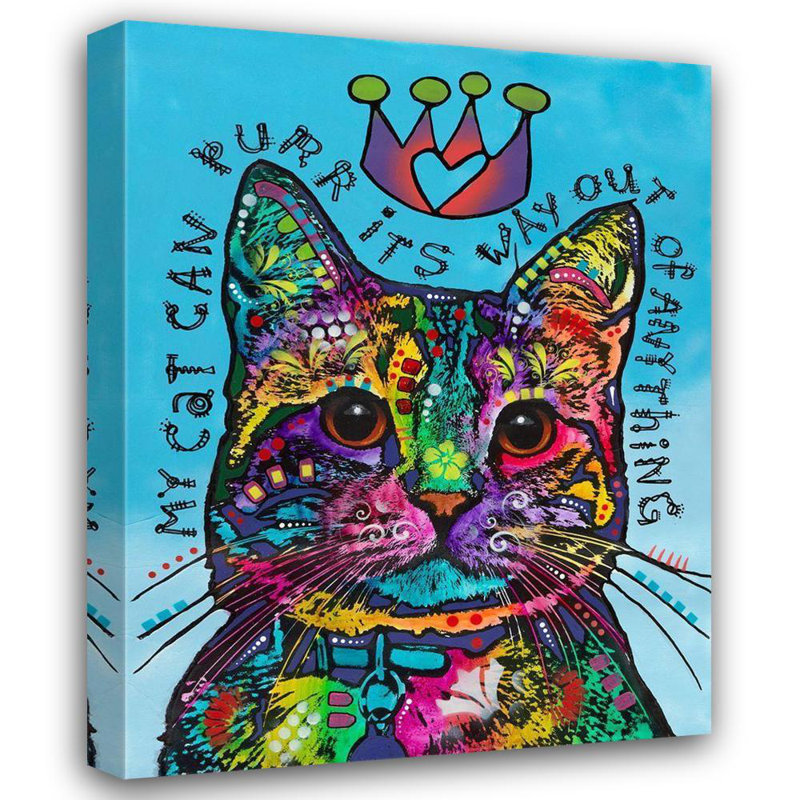Art sur toile de la collection Dean Russo de Lark Manor ™: My Cat, H 45 po x l 36 po