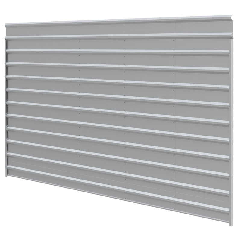 Eggshell Galvanized Steel Carport Side Wall Panel