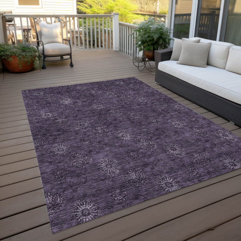 Tapis intérieur / extérieur Malchow avec envers antidérapant, Rectangle 2 pi 6 po x 3 pi 10 po