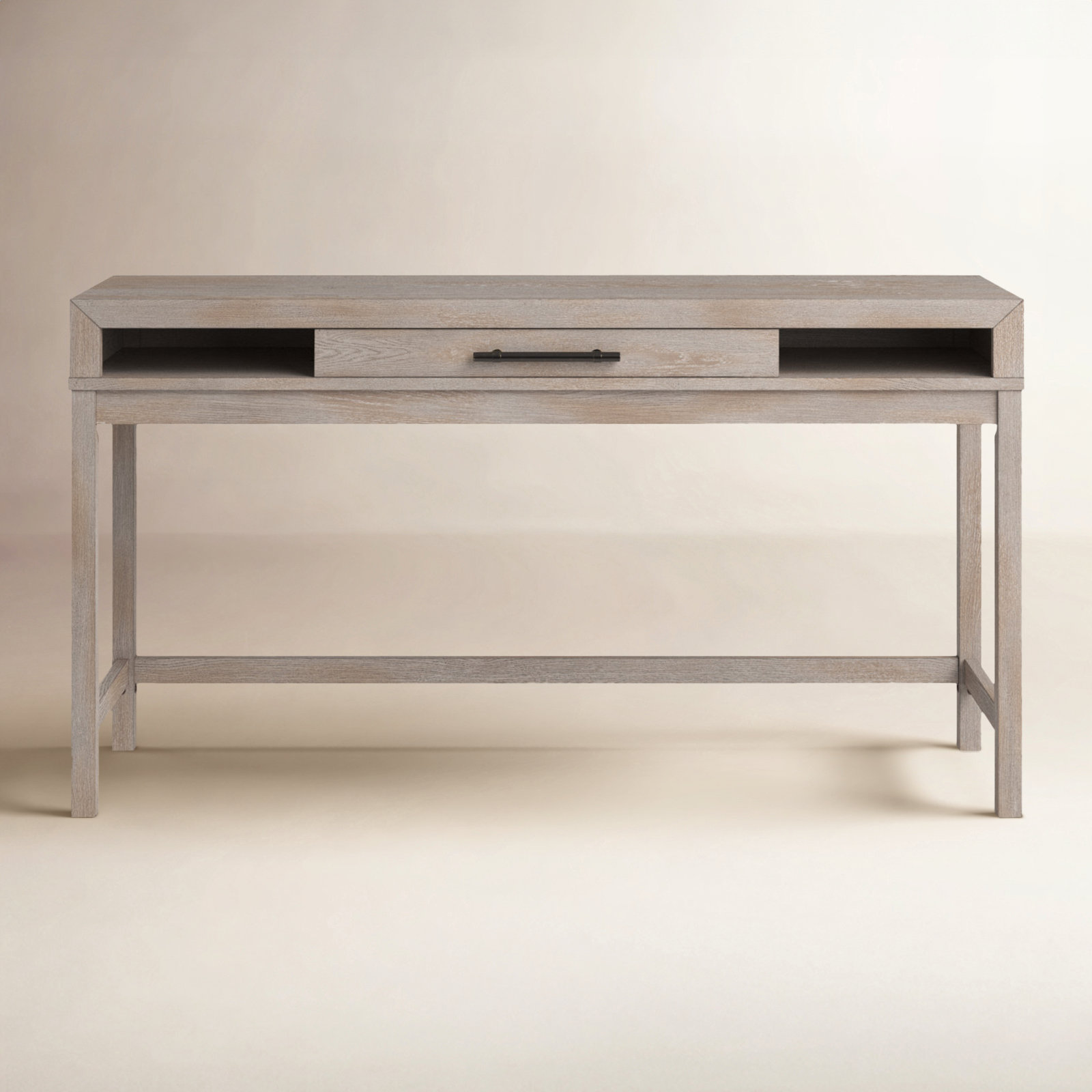 Appleton 66'' Console Table, Weathered Oak