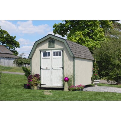 10' W x 18' D Colonial Greenfield Gambrel Barn -  Little Cottage Co., 8x8 GCGS-WPNK