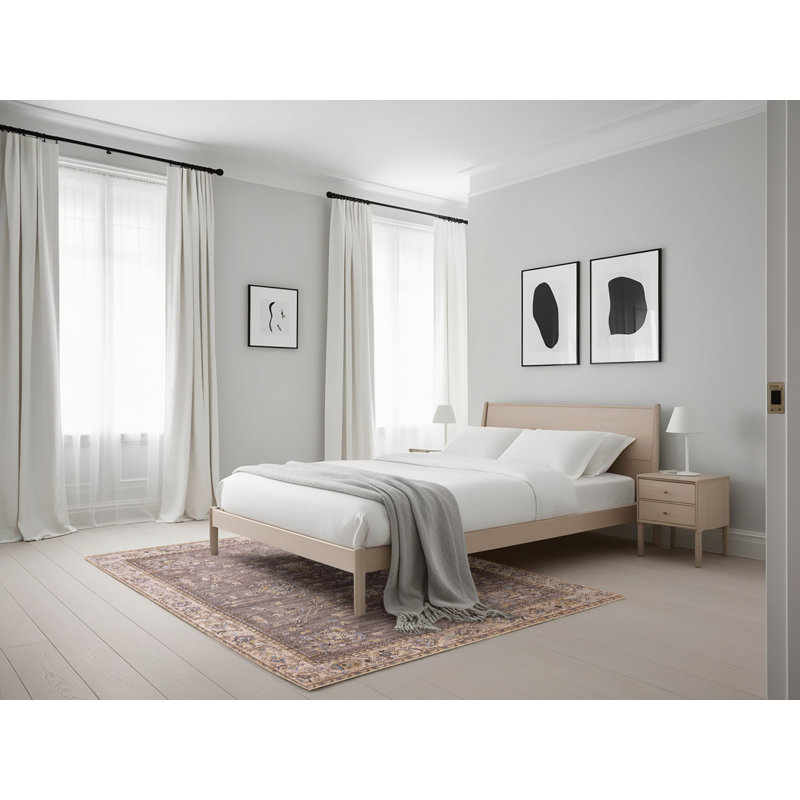 Tapis oriental brun Halstad, Rectangle 5 pi x 7 pi