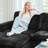 Wide U Shaped Sofa Storage Couch With Ottoman Chaise, Sectional Modular Sofa Livingroom Apartment Couch-1053856793