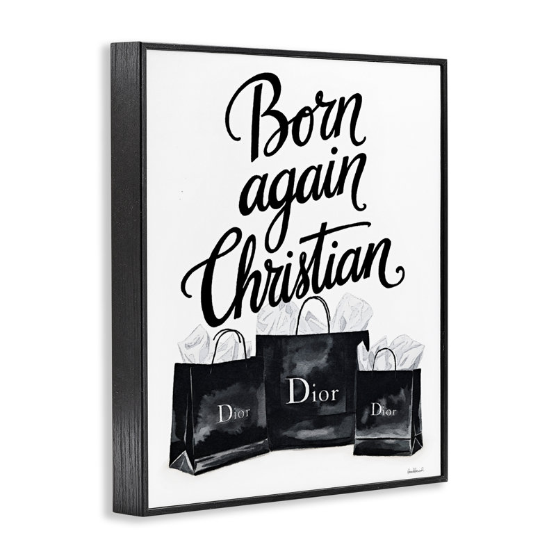 Giclée encadrée, «Born Born Again» par Amanda Greenwood, H 14 po x l 11 po, Giclée encadrée noir minuit