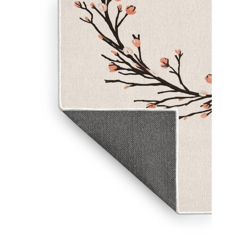 Soft Plush Eurydamas Easter Modern & Contemporary Abstract Area Rug in Beige – White Binding, 8x12