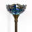 Tiffany  Floor Lamp With Stained Glass Shade, Iron Base, And Foot Switch For Bedroom, Living Room, Or Home Office