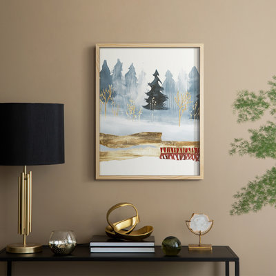 «Christmas Holiday Art CCL», reproduction encadrée - bois massif