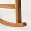 Chaise berçante d'extérieur au charme rustique à mouvement fluide de style traditionnel et confortable