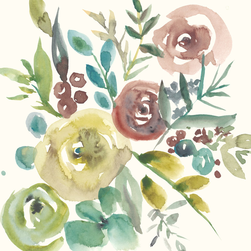 Rosealeah II by Chariklia Zarris - Wrapped Canvas Painting, 76cm H x 76cm W  