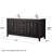 Daria 72 " W Freestanding Standard Double Vanity Bathroom Vanity With Carrara Marble Top with Mirror-108910112-108910114-108910140