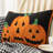 18"L Hooked Halloween Pumpkins Pillow