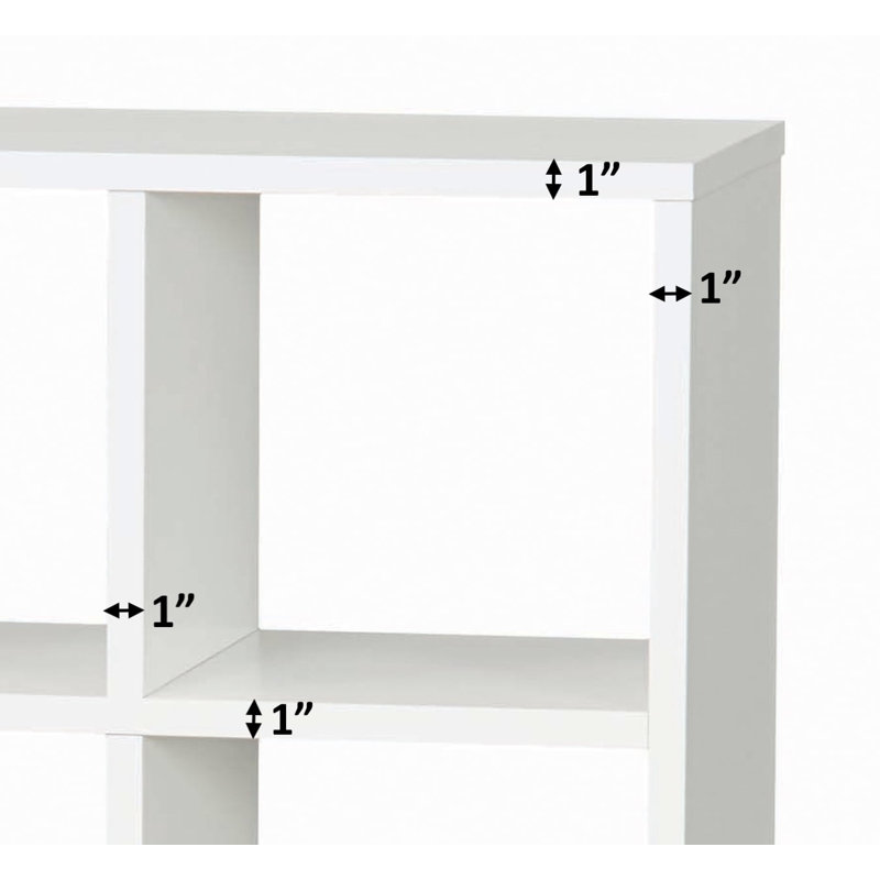 Glenne Cube Bookcase, White