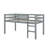 Twin Loft Bed With Guardrails And Ladder-721587308