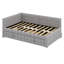 Lit de jour rembourré en L avec couchette escamotable et ports USB-114200800
