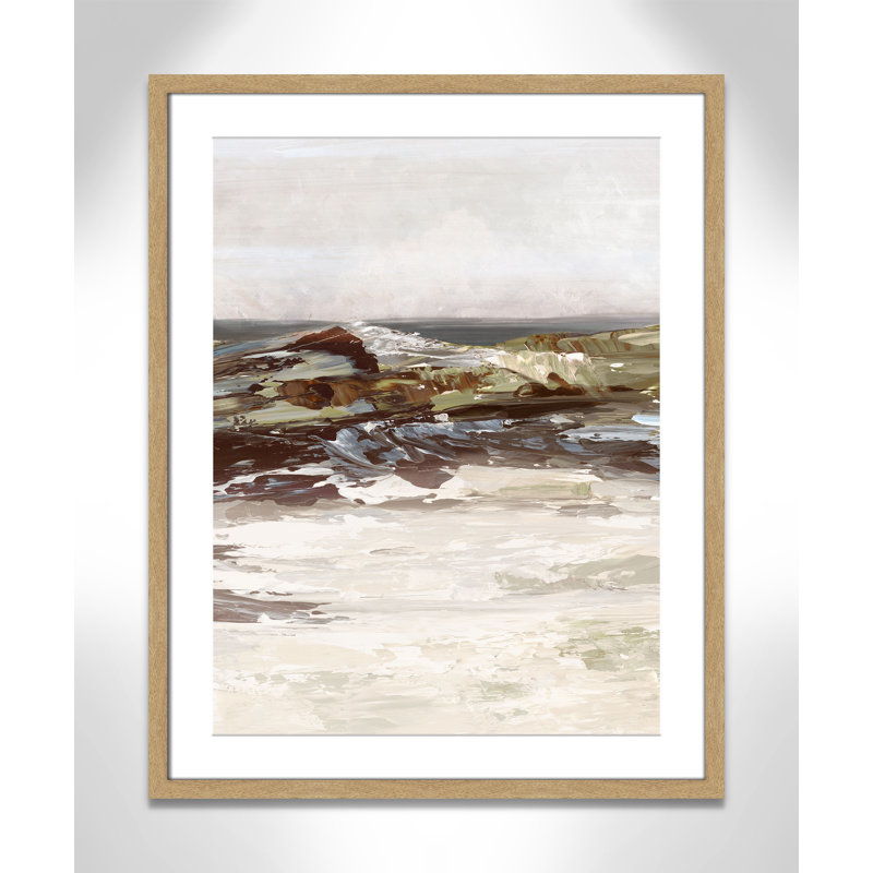 «Stoney Peak Print» par Casa Fine Arts, H 29,5 po x l 23,5 po x P 1,25 po, Impression encadrée naturelle avec passe-partout