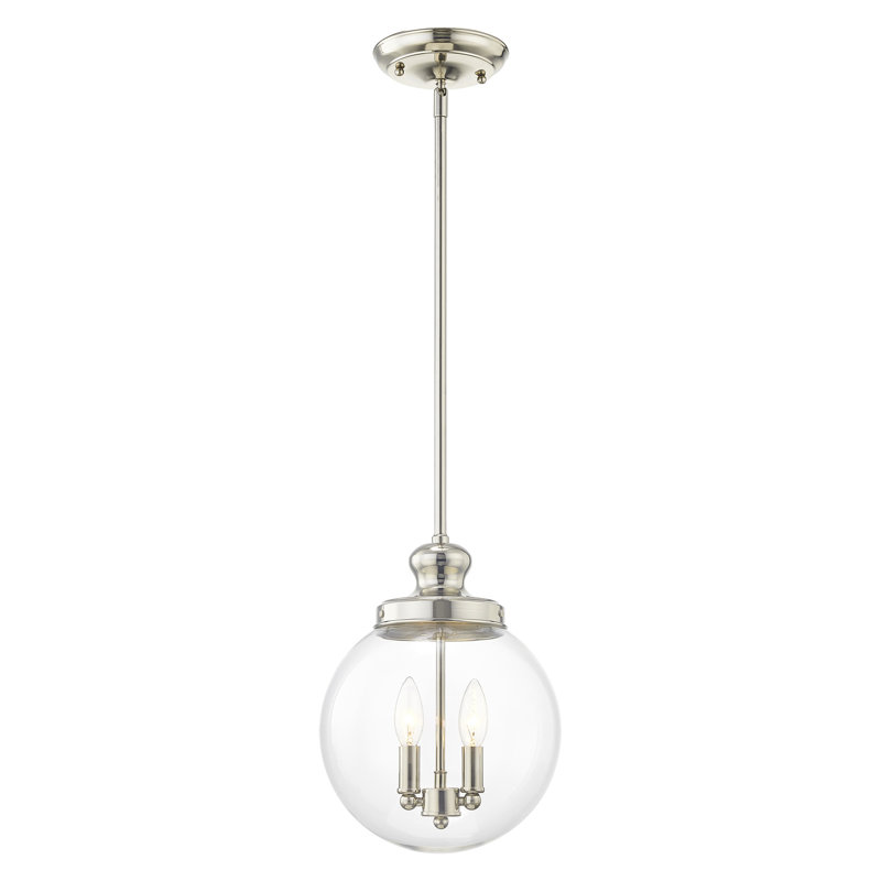 Millon 2 - Light Single Pendant, Polished Nickel