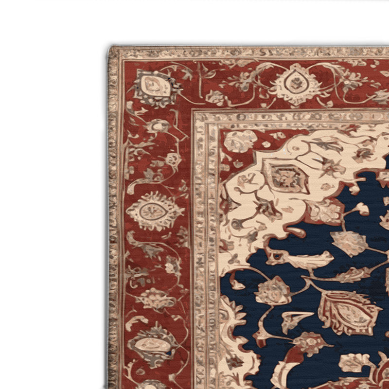 Tapis d'intérieur et d'extérieur brun Persian, Rectangulaire 2 pi x 3 pi