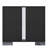 2-Drawer Black Nightstand