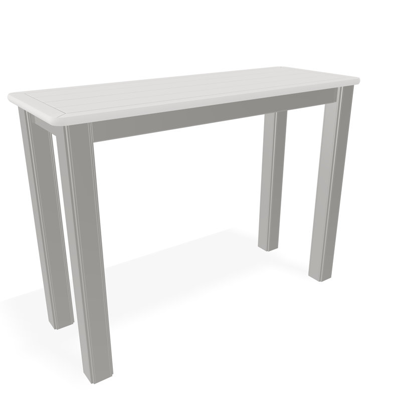 Outdoor Square Side Table, Brown/Snow
