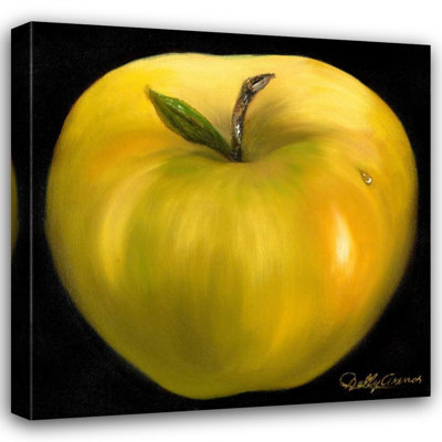 ArtDirect Arenas, Nelly Gallery Wrapped Canvas Art Titled: Yellow Apple