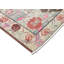 Tapis unique en laine noué à la main des années 1960 de 4 pi 2 po x 6 pi 7 po en rouge / bleu / beige / noir