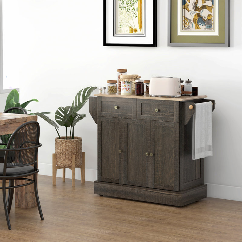 Îlot de cuisine polyvalent avec beaucoup de rangement et de mobilité pour les espaces culinaires