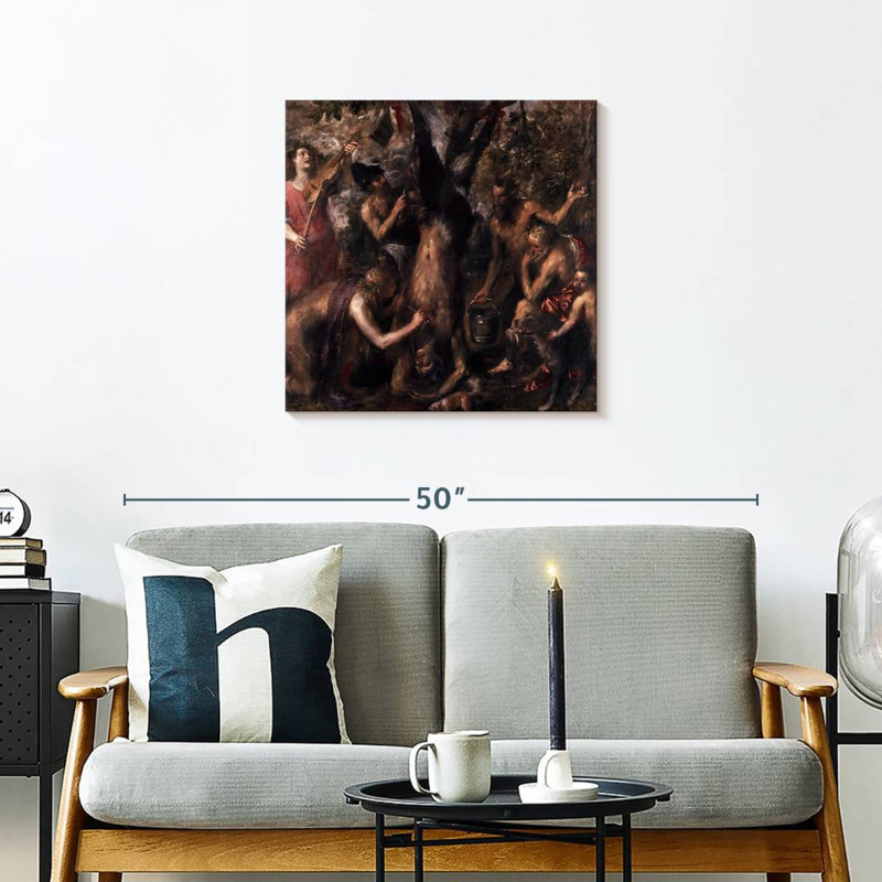Leisha, l'écorcheur de Marsyas, H 24 po x l 24 po