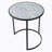 Set of 2 Round End Table, Stacking Side Tables with Sturdy Metal Frame