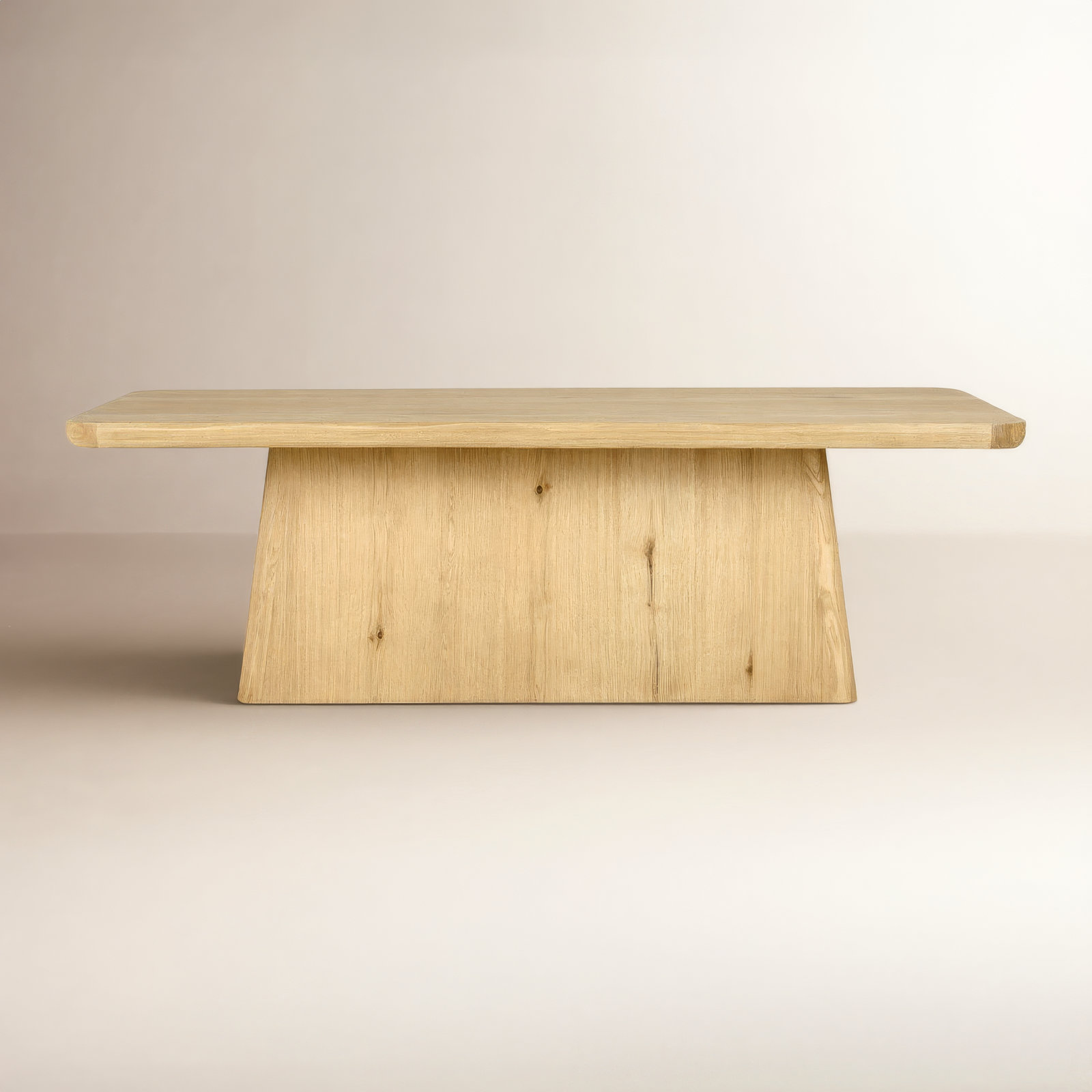 Lowell Oak Dining Table, Natural, 30" H x 95" L x 42" W