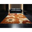 Tapis marocain doux et moelleux d'inspiration globale Marigold Odenton en brun - reliure brun clair-1715464256