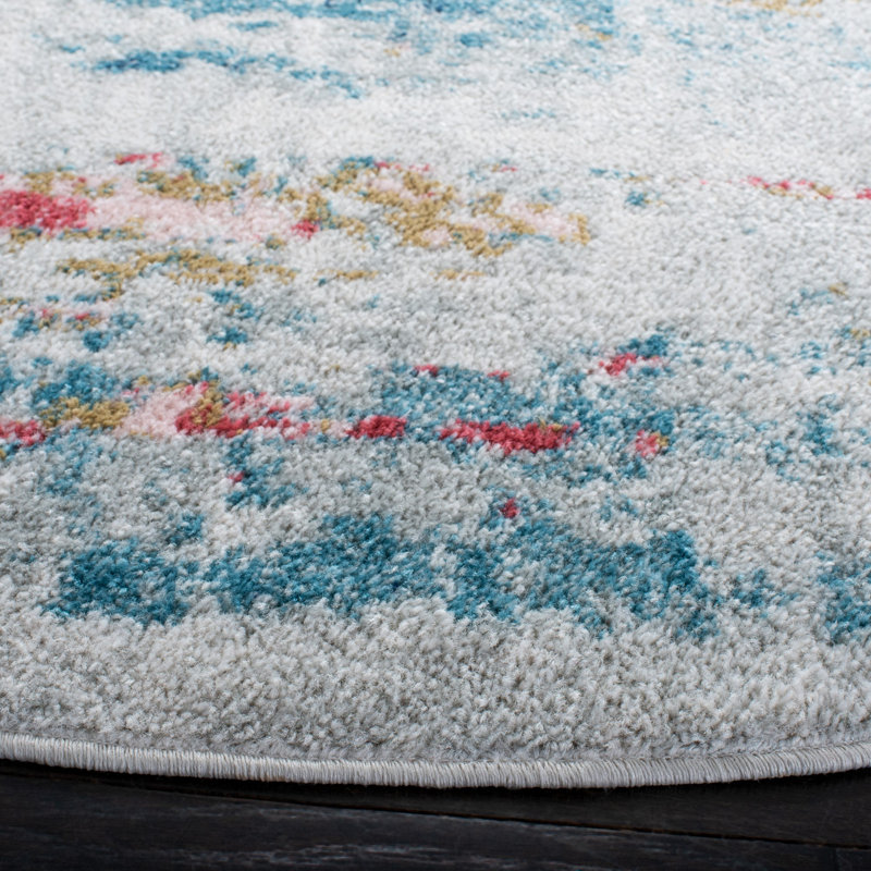 Asael Performance Abstract Rug, Rectangle 6'7" x 9'2"