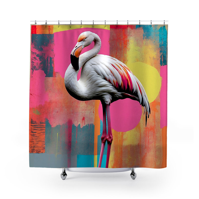 Rideau de douche Yaray Flamingo