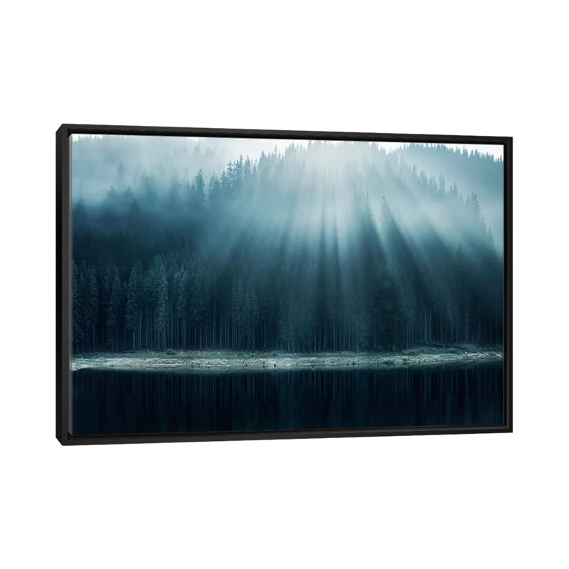 « matinée gloire i », impression sur toile, H 18 po x l 26 po x P 1,5 po, Toile avec cadre noir
