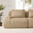 114" Modern L-Shaped Modular Sectional Sofa for Living Room,Flannelette Fabric,Oversized 3-Seater Couch,boneless sofa ,Movable Ottoman,Buckle connection,Anti-slip Design,No Assembly-93670472