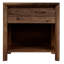 Rustic Walnut Open Nightstand