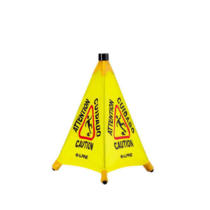Multi-Lingual Pop-Up Wet Floor Sign