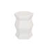 13" X 16.75" Glazed Ceramic Drum Stool - Indoor/Outdoor Side Table - Accent Garden Stool