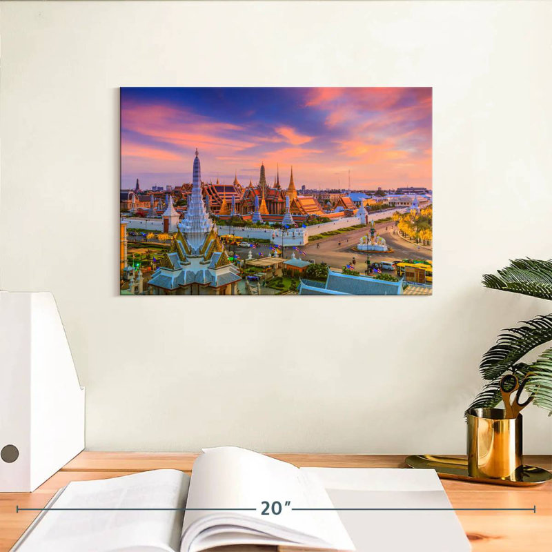 Rorry Wat Phra Kaew Sunset, 8" H x 12" W
