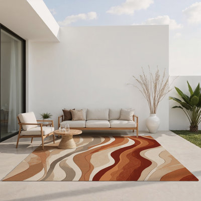 Tapis intérieur et extérieur Amber Tides