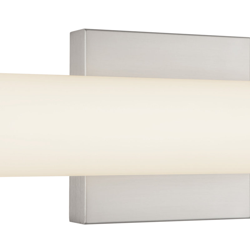 Rico 30-in Black dimmable LED Wall Sconce, Nickel
