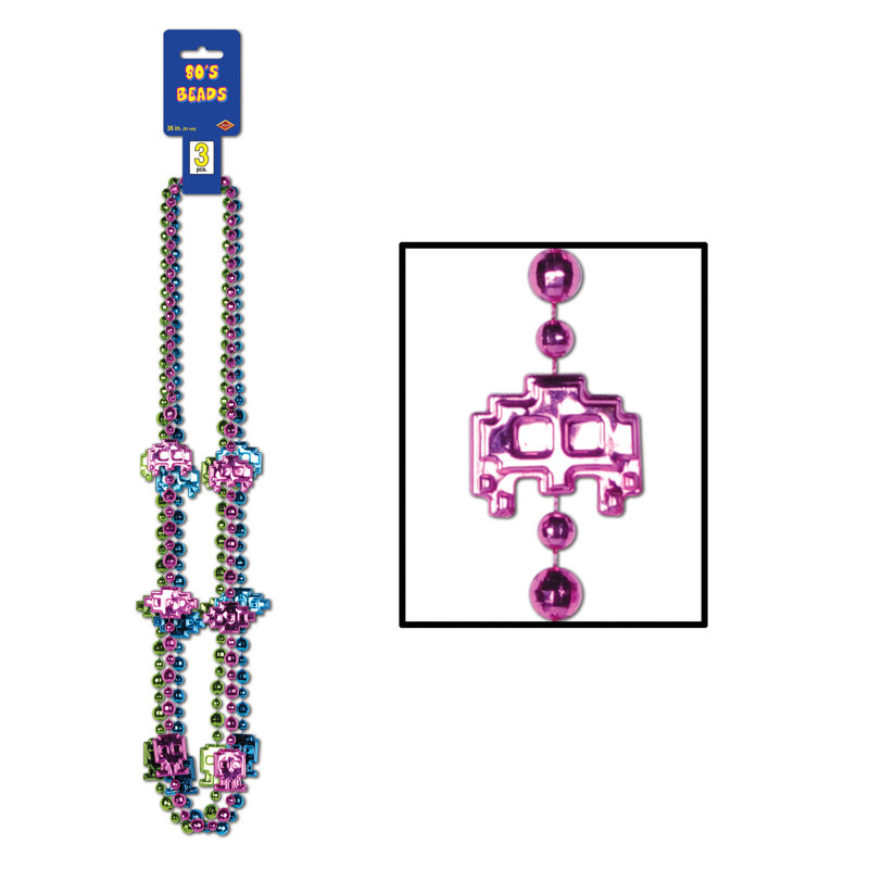 Perles des années 80 - 36 po - paquet de 12