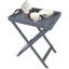 Desai Tray Top Cross Legs End Table