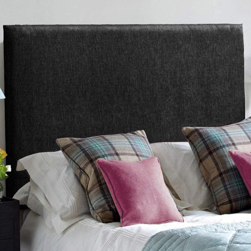 Carter-Jay Upholstered Headboard, Black, Small Single (2'6)