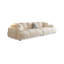 Coussin modulaire beige en polyester-1700255126