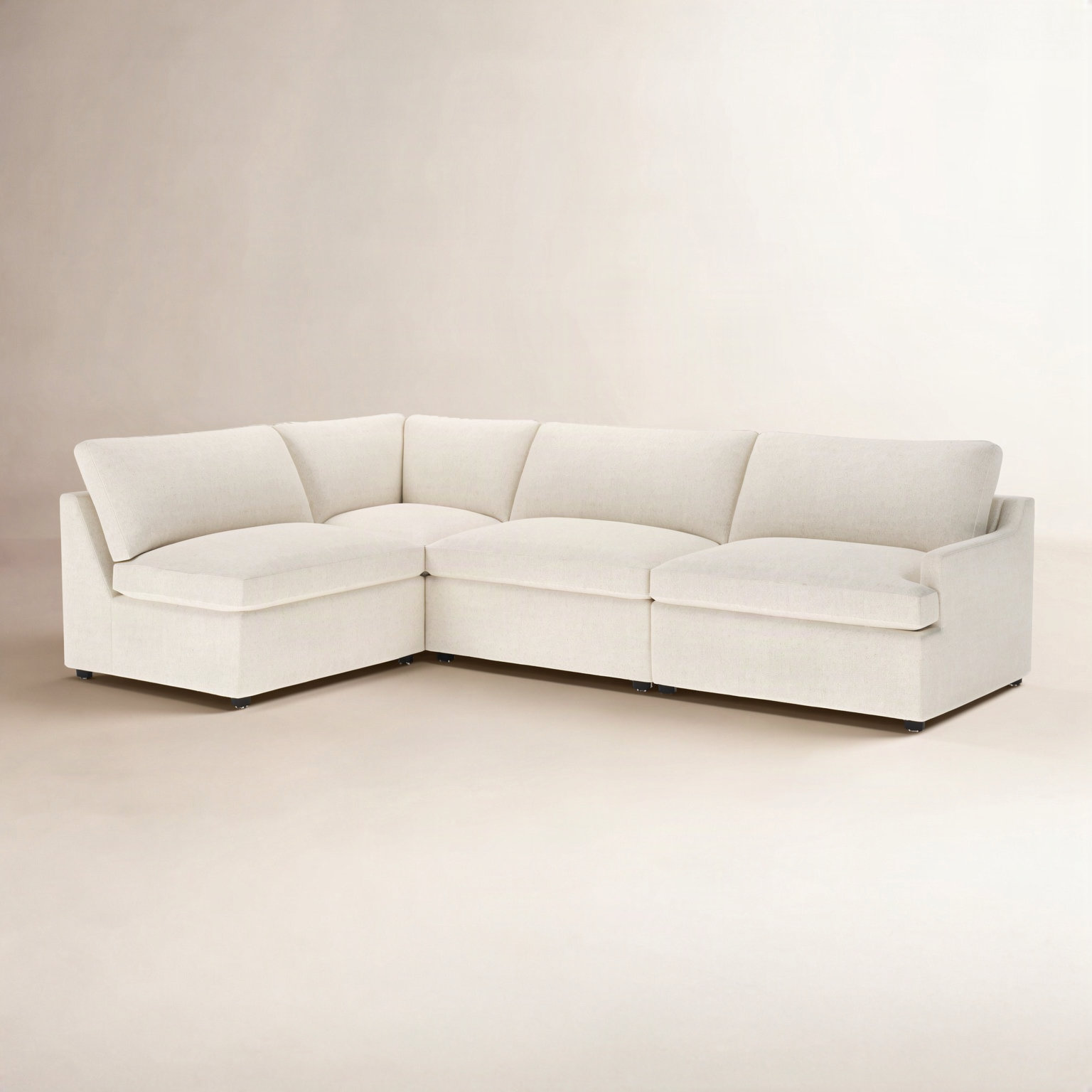Essex Chaise Sectional, Marquis Spruce Polyester, Left Hand Facing