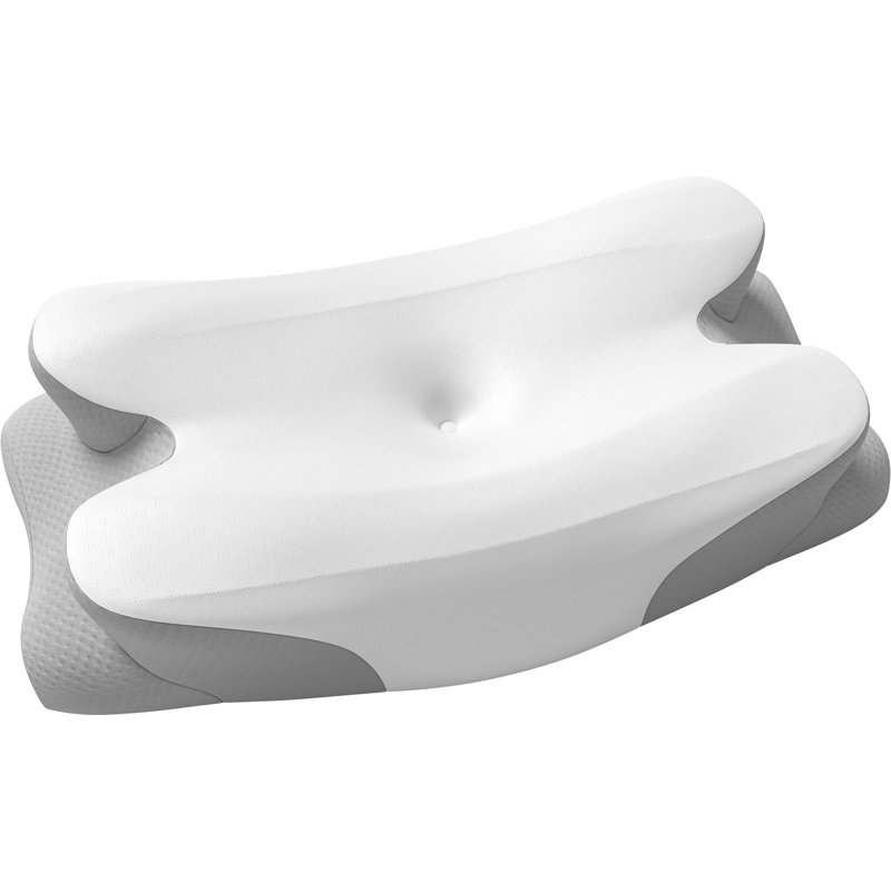 Medium-Support Memory Foam Pillow for Sleep, Quiet, Suitable for Side Sleep Stomach Sleep, White